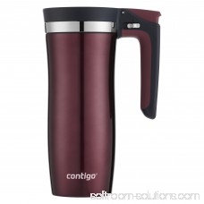 Contigo Handled AUTOSEAL Vacuum-Insulated Stainless Steel Travel Mug with Easy-Clean Lid, 16 oz., Gunmetal 567425260